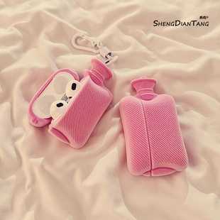 pro卡通创意可爱硅胶女款 3代无线蓝牙耳机软壳Airpods 防摔 趣味立体粉色热水袋适用苹果Airpods4保护套新款