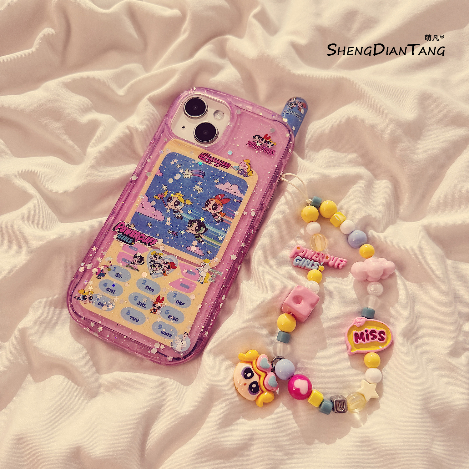 可爱小女警大哥大适用苹果手机壳