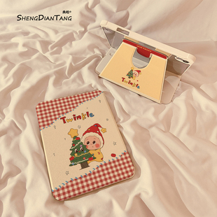 圣诞树星星人360旋转iPadAir7/6保护套2025新款适用苹果iPad11保护壳平板第10代Pro11寸Air5带笔槽mini7女款