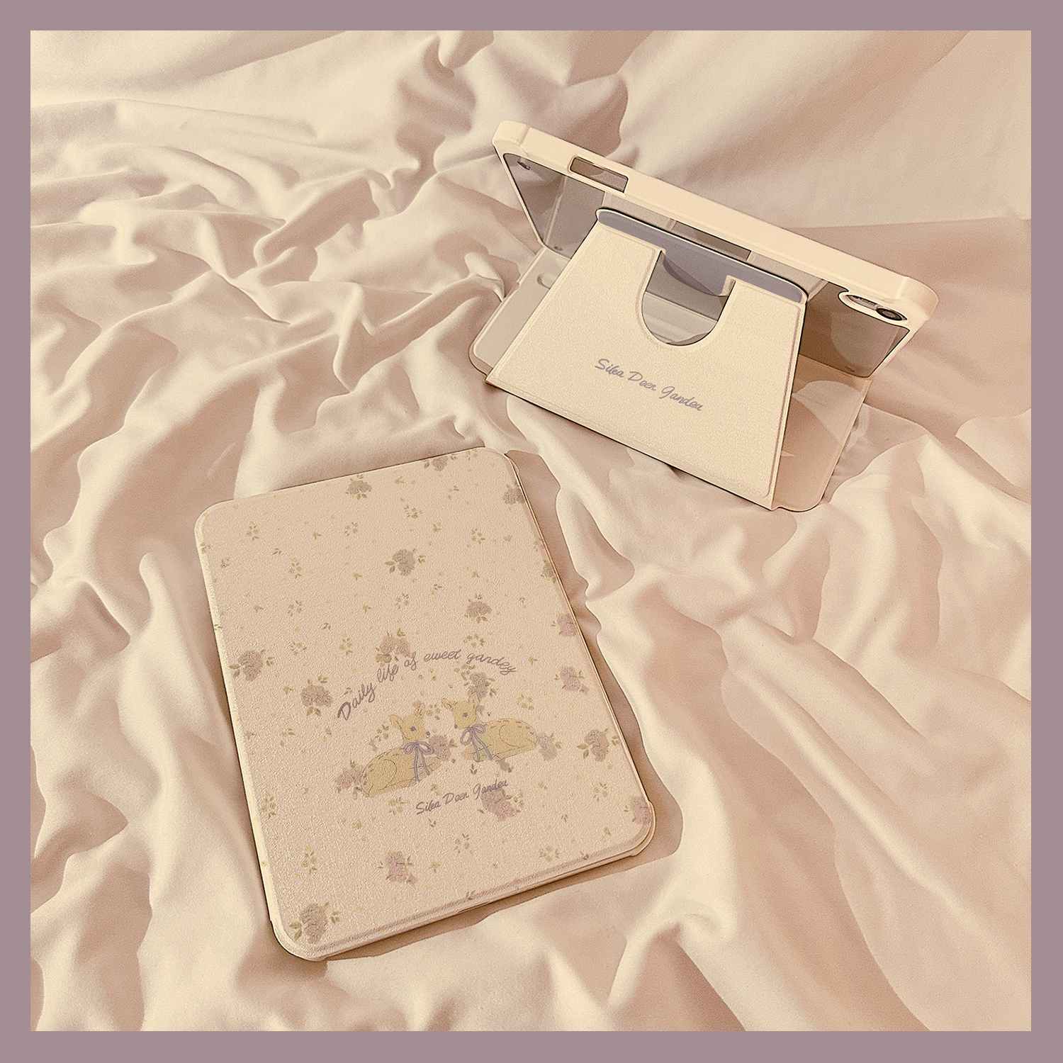 春日ins碎花小鹿适用苹果手机壳