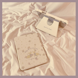 春日ins碎花小鹿360旋转iPadAir6保护套2025新款适用苹果iPad11保护壳平板Pro11寸Air5带笔槽10代10.9女10.2