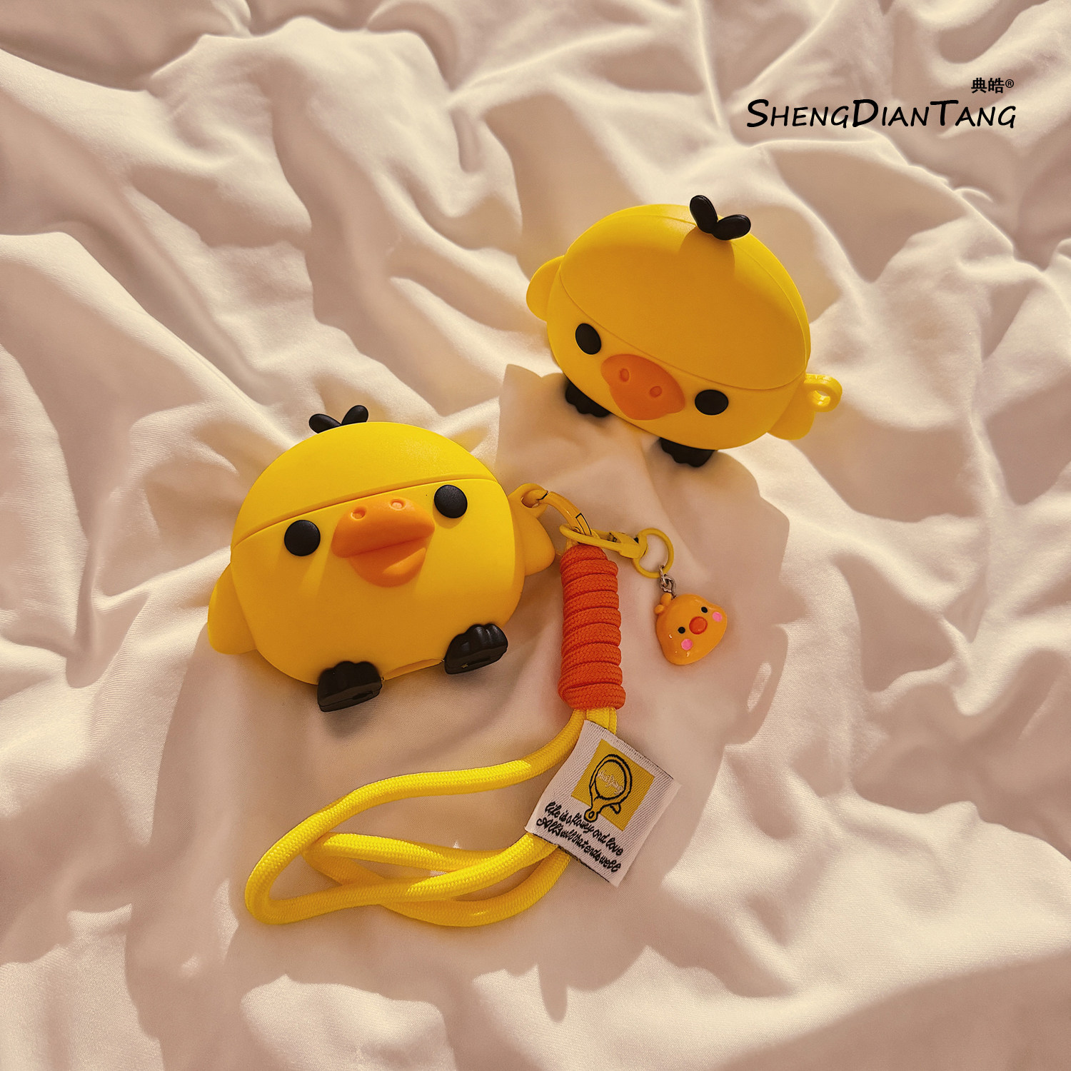 立体卡通轻松熊鼻孔鸡适用苹果Airpods4保护套新款2/3代无线蓝牙耳机软壳Airpods pro创意硅胶可爱女款防摔
