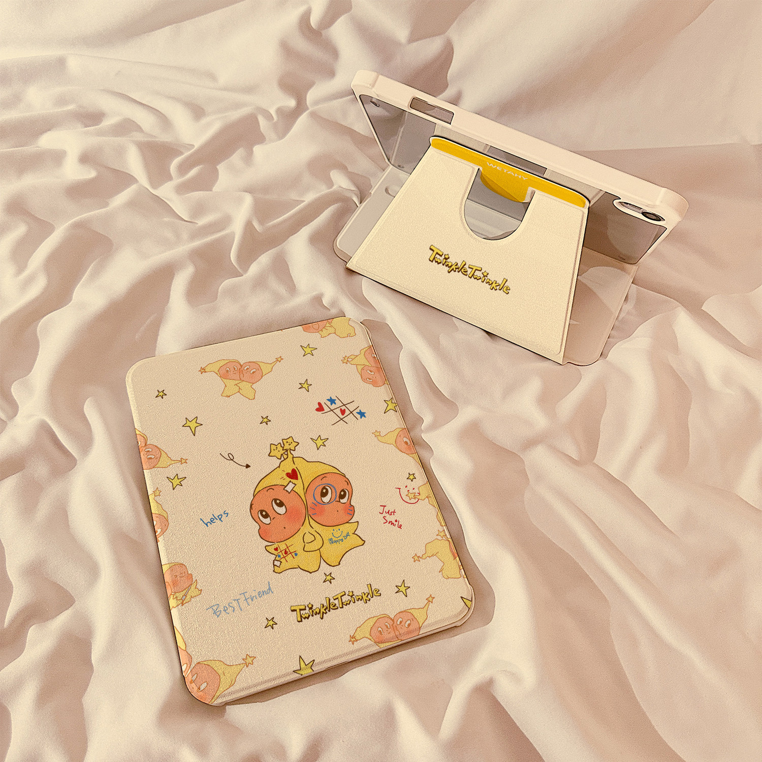 趣味卡通星星人360旋转iPadAir7/6保护套2025新款适用苹果iPad11保护壳平板10代Pro11寸Air5带笔槽mini7女款