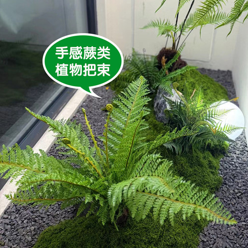 仿真蕨类植物把束景观装饰