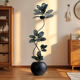 仿真绿植黑金刚高端轻奢橡皮树花叶榕室内客厅高级感落地摆件假树