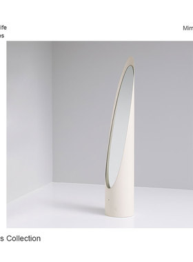 Tons Collection Lipstic 椭圆形白色落地镜穿衣镜