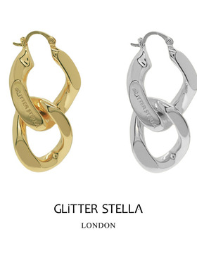 GLITTER STELLA 「旷野」简约链条几何造型耳环