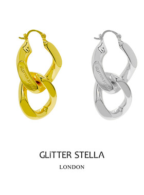 GLITTER STELLA 【周励淇同款】「旷野」简约链条几何造型耳环