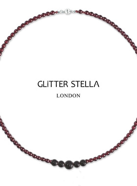 GLITTER STELLA 好事发生 天然石榴石串珠项链