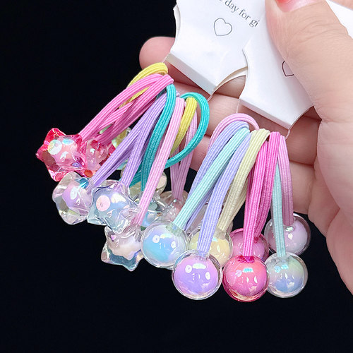 儿童皮筋不伤发宝宝发圈女童彩色扎头发耐用发绳女孩可爱头绳发饰