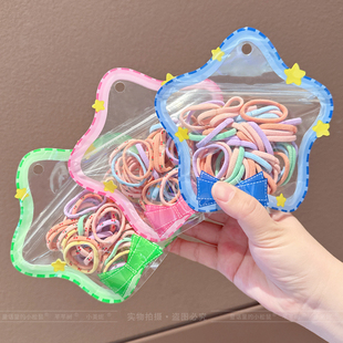 儿童高弹力发圈小女孩扎辫子头绳女童扎发不伤发皮筋宝宝马尾发绳