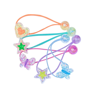 绕绕头绳儿童扎头发皮筋不伤发饰可爱蝴蝶爱心女童小女孩公主发圈