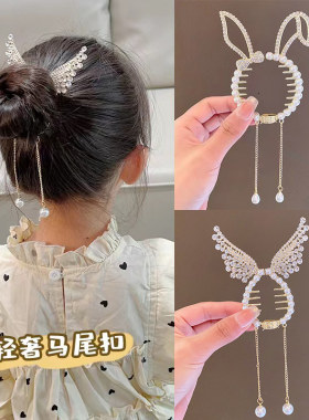 儿童发卡童话里的小松鼠马尾扣