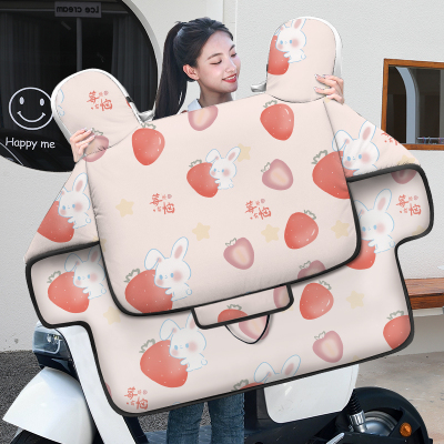 双面防水电动车挡风被防寒护脖