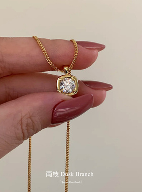 韩版复古风超闪项链女