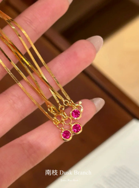 中古风金色蛇骨链女秋冬