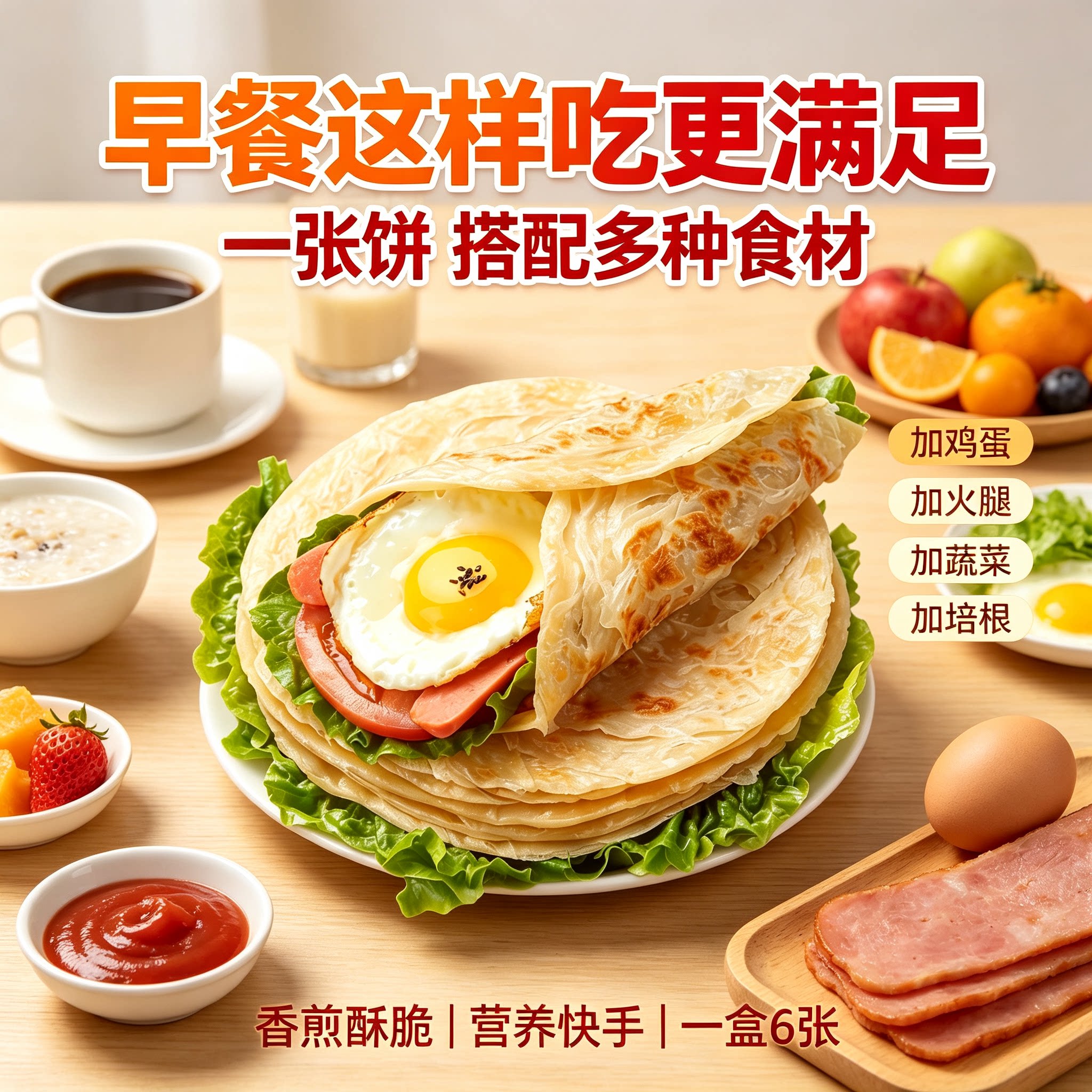 隆泰食品原味免油煎手抓饼速食图片