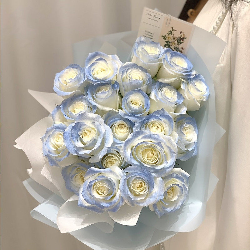 鲜花喷色剂花颜色喷漆花艺满天星染料花店婚礼色彩彩喷冰蓝花卉