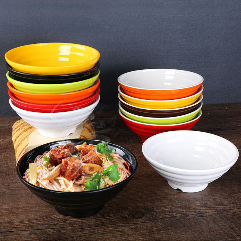 祥源美仿瓷密胺餐具面馆商用面碗麻辣烫碗塑料拉面米线碗汤粉汤碗