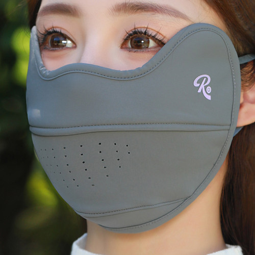 冬天保暖口罩防风防寒加绒秋冬女高颜值2025新款戴眼镜不起雾面罩