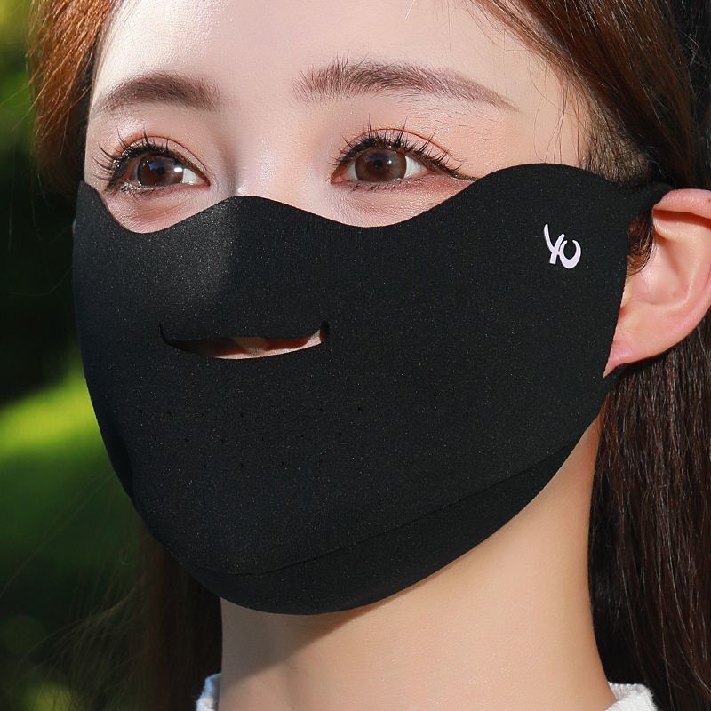 冬季保暖口罩防风滑雪护脸女新款漏鼻嘴透气骑行跑步运动防寒面罩