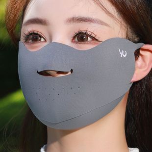 2025新款漏鼻子漏嘴保暖口罩女冬跑步运动专用易呼吸防寒秋冬面罩