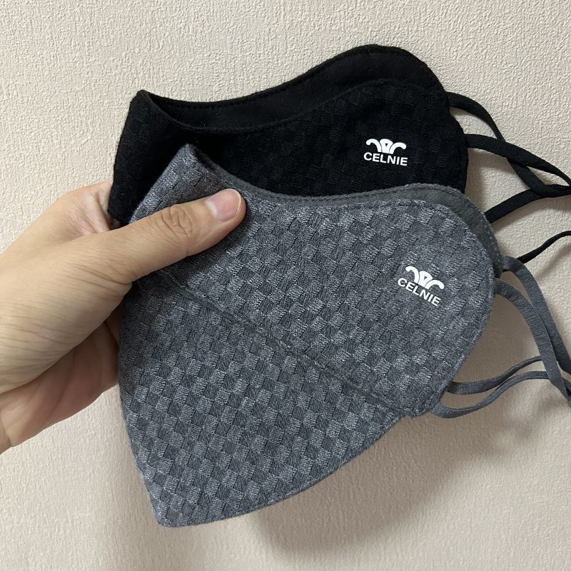 格子保暖口罩秋冬季女高颜值2025新款3d立体冬天防风防寒加厚面罩