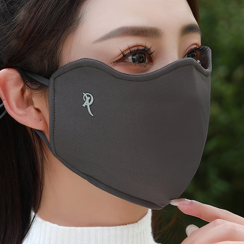 大码保暖口罩女冬季骑行防风防寒加厚立体透气防护眼角面罩显脸小