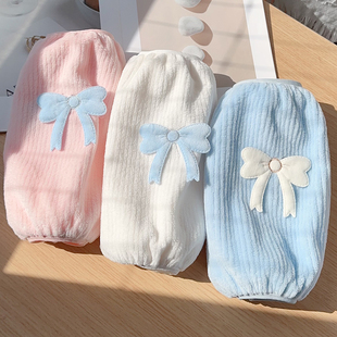 套女成人办公家务防脏绒布学生套袖 护袖 筒 可爱防污卡通长款 秋冬季