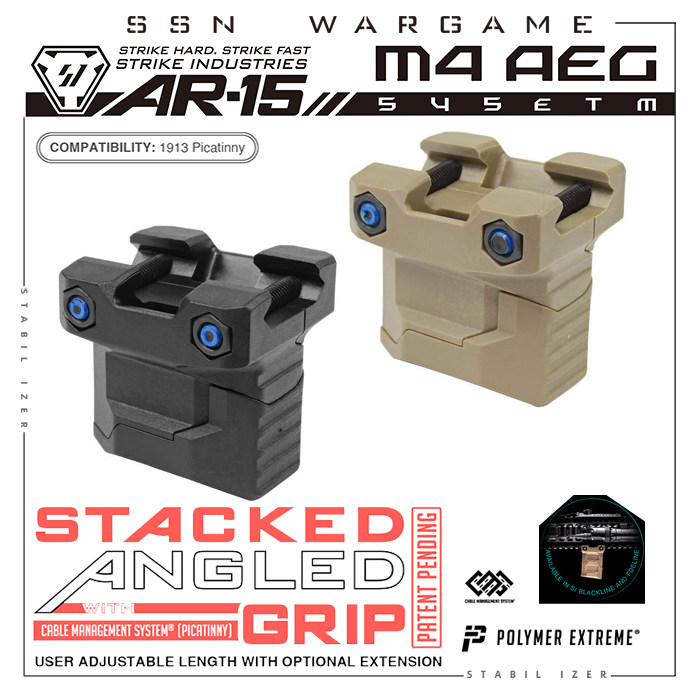 【SI 堆叠式斜角握带线缆管理系统】新品预告 ar m4 hk416 短剑