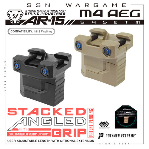 【SI 堆叠式斜角握带线缆管理系统】新品预告 ar m4 hk416 短剑