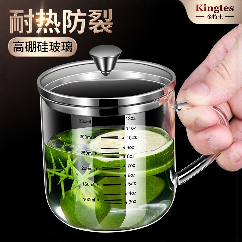 爆款牛奶杯茶杯耐高温食品级玻璃图片