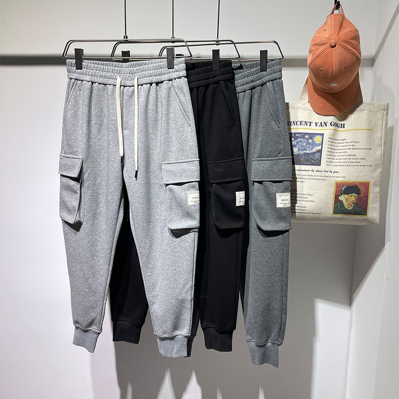 2024秋季潮牌美式工装休闲束脚裤子潮流男士运动裤卫裤2173P85，男装休闲裤，电商B332-1