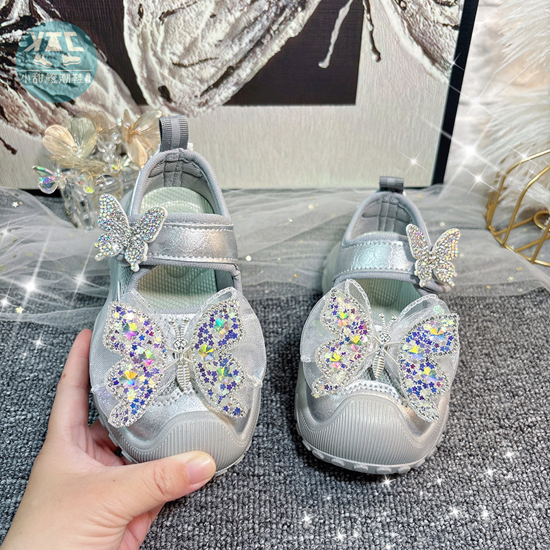 女童公主包头运动凉鞋女款夏款儿童中大童夏季鞋子2026年新款女孩