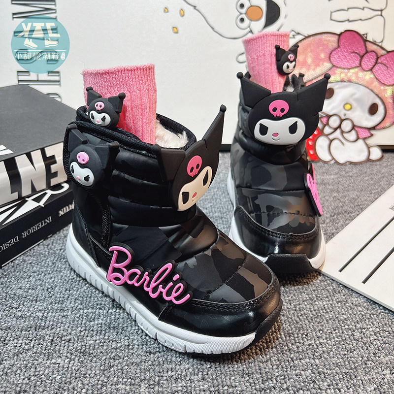 女童秋冬大棉防滑防水雪地靴棉靴