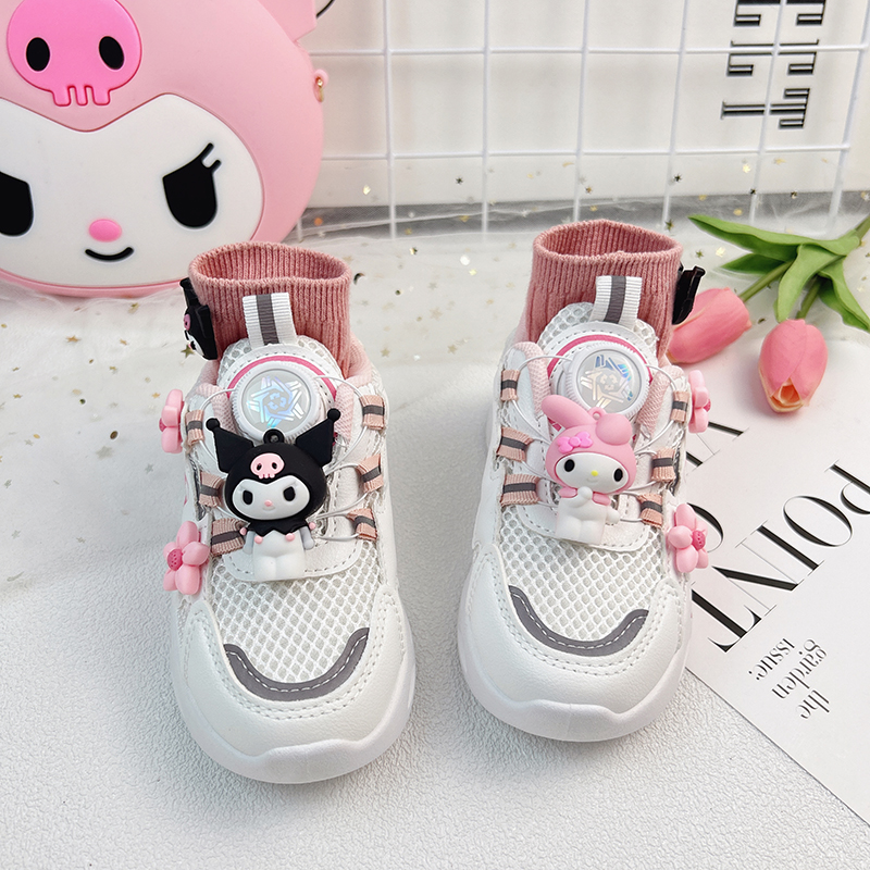 防滑耐磨公主风儿童软底轻便旋钮