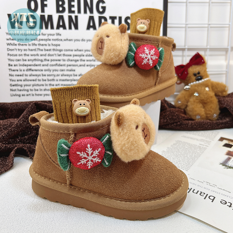 女童男童冬季大棉户外雪地靴保暖