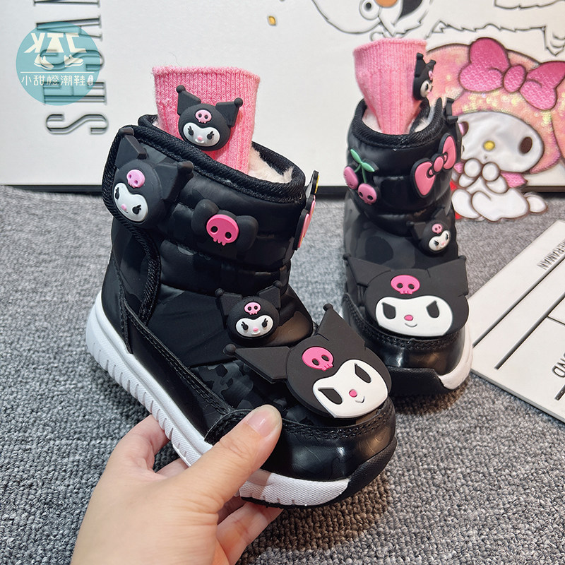 女童秋冬大棉棉靴雪地靴保暖舒适