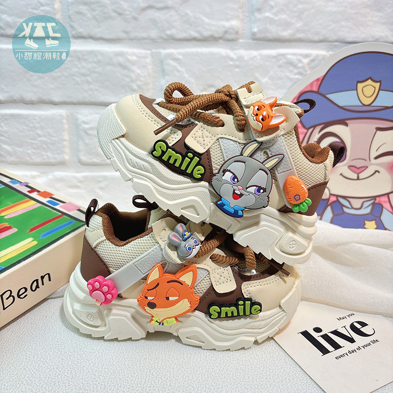 女童春夏运动鞋高帮网面夏季鞋子女款2026新款夏跑步减震轻便软底