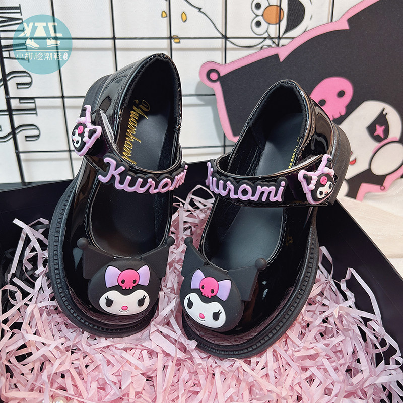 女童黑色英伦公主小皮鞋春秋软底2026春季新款春款鞋子玛丽珍厚底