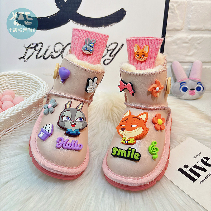 卡通疯狂动物城儿童雪地靴2025新款冬季朱迪尼克女童棉靴防水防滑,童鞋/婴儿鞋/亲子鞋,雪地靴,淘宝优惠券,粉丝福利购,淘宝优惠卷