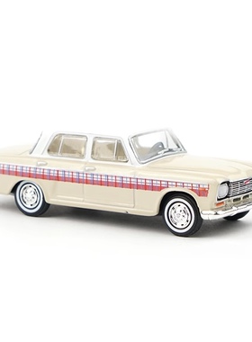 拓意 1/64 上海 SH760A型小客车 奶茶色 合金汽车模型 Y35-04