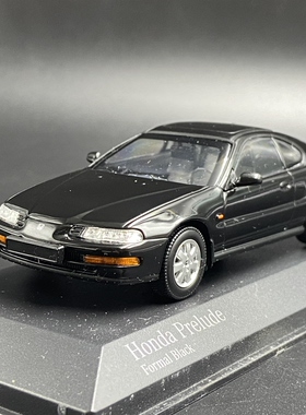 迷你切 1:43 本田 披露 Honda prelude 1992 黑色 合金汽车模型