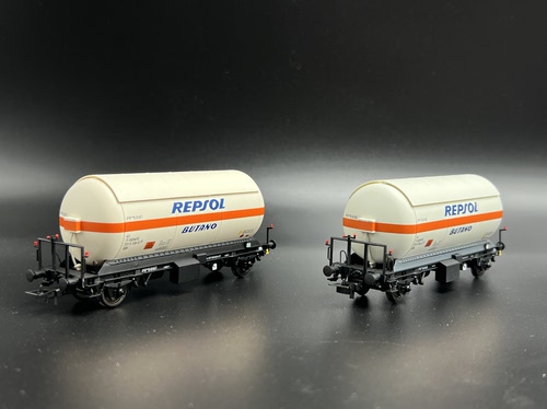 HO比例 1:87 ELECTROTREN HE6066 油罐车金属车轮火车模型 Repsol