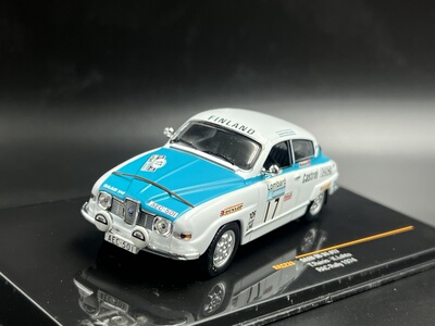 IXO 1/43 萨博 SAAB 96 V4 #17 1974 拉力赛车 合金汽车模型模型