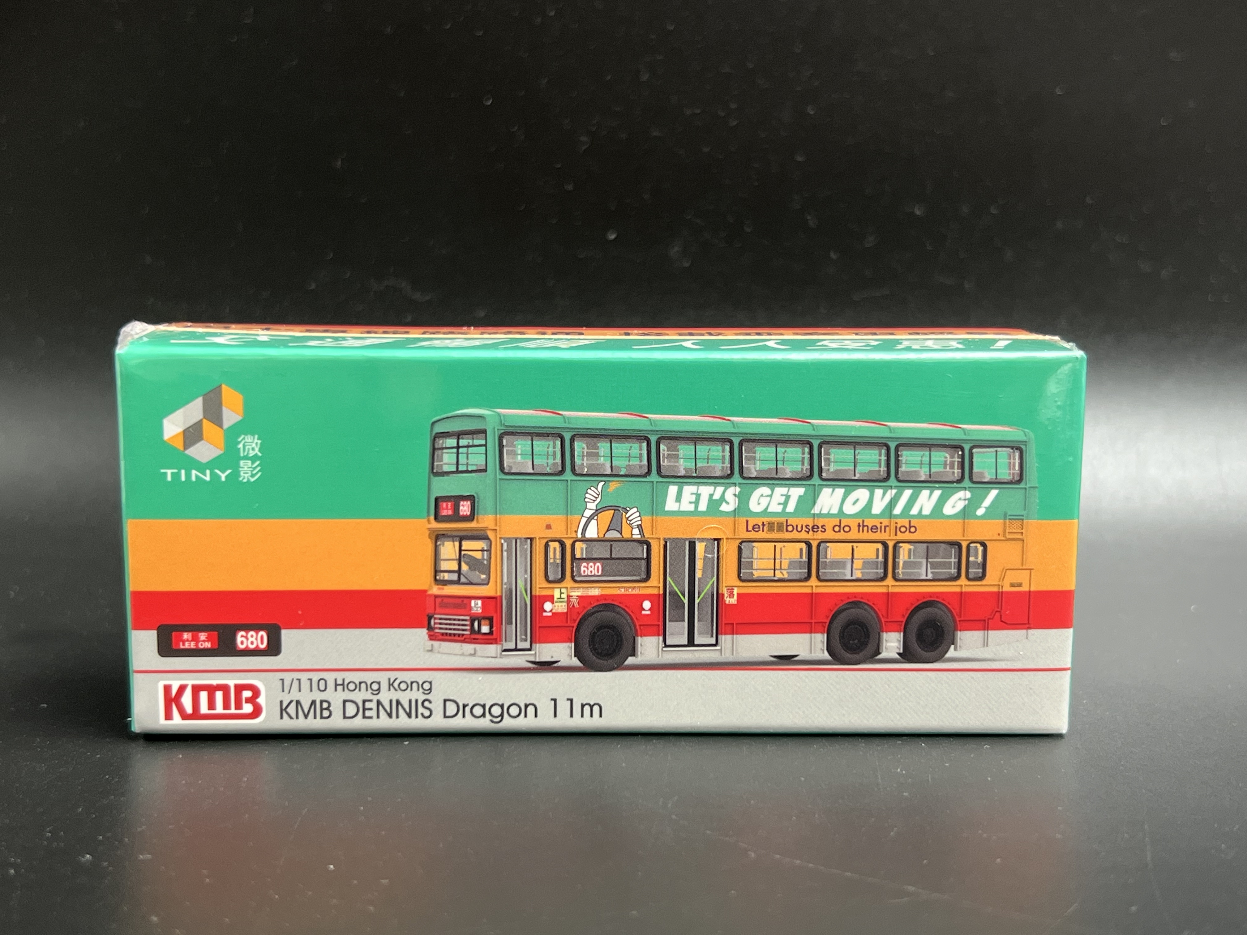 微影 Tiny 香港巴士 九巴 丹尼士巨龙 KMB 980 交通畅顺 合金车模