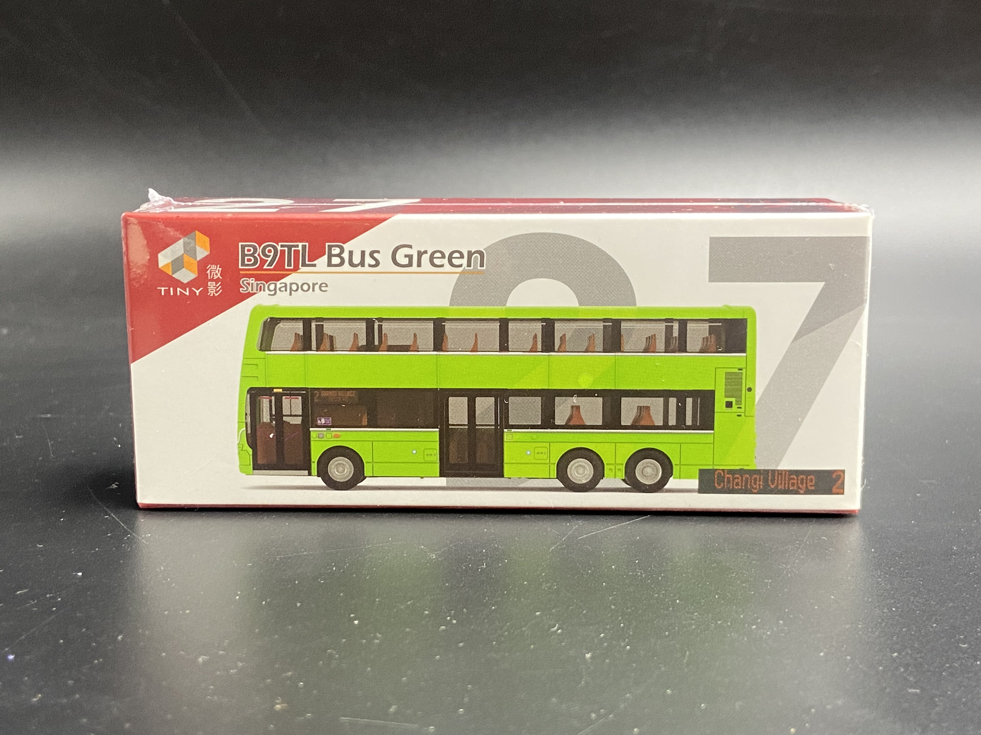 微影 Tiny SG27 新加坡 巴士 B9TL 樟宜村 2号 合金汽车模型