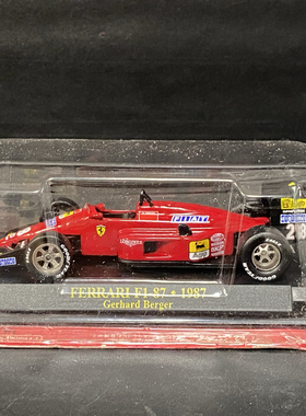 ixo 1:43 法拉利 F1-87 伯格 1987 #28 F1方程式赛车合金汽车模型