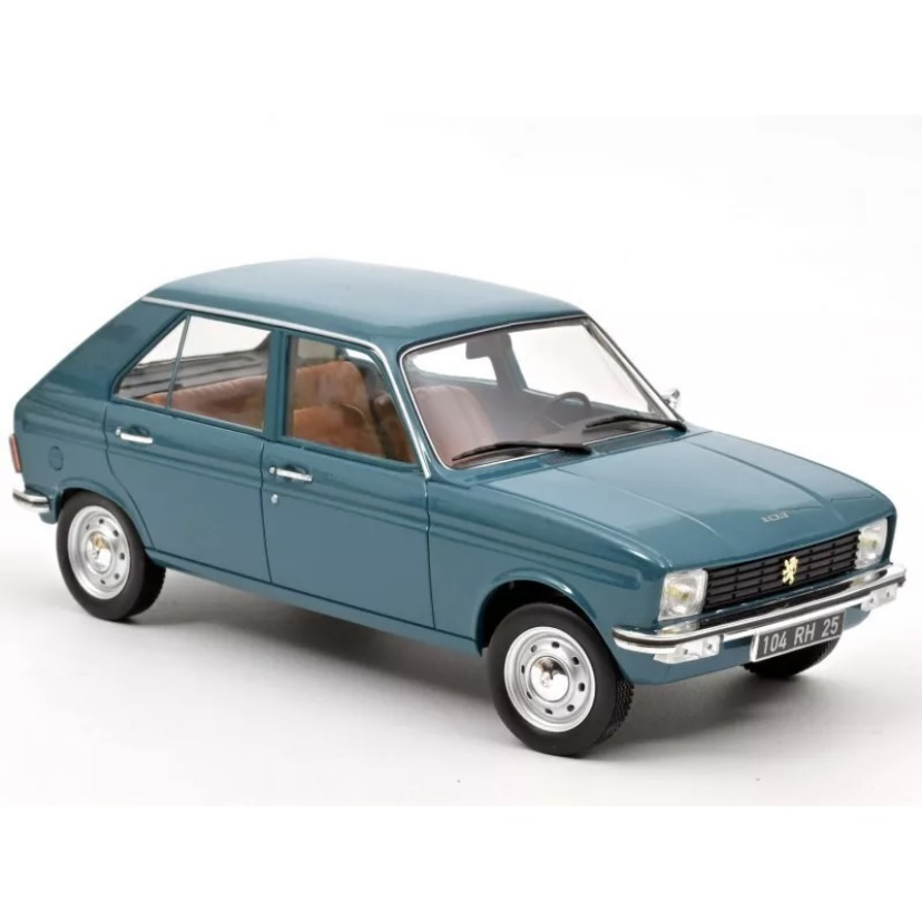 诺威尔 Norev 1:18 标致 PEUGEOT 104 GL 1977 合金汽车模型 蓝绿
