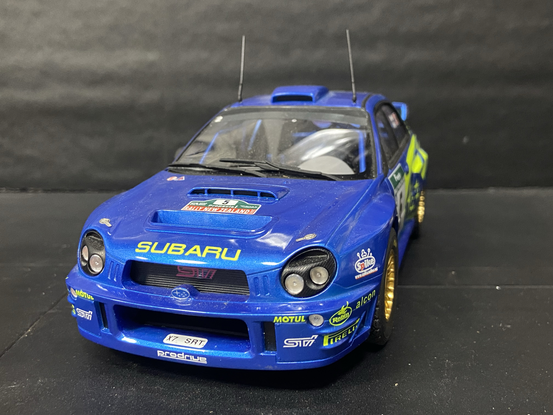 Topmarques 1/18 斯巴鲁 翼豹 Impreza S7 WRC拉力赛车树脂车模型